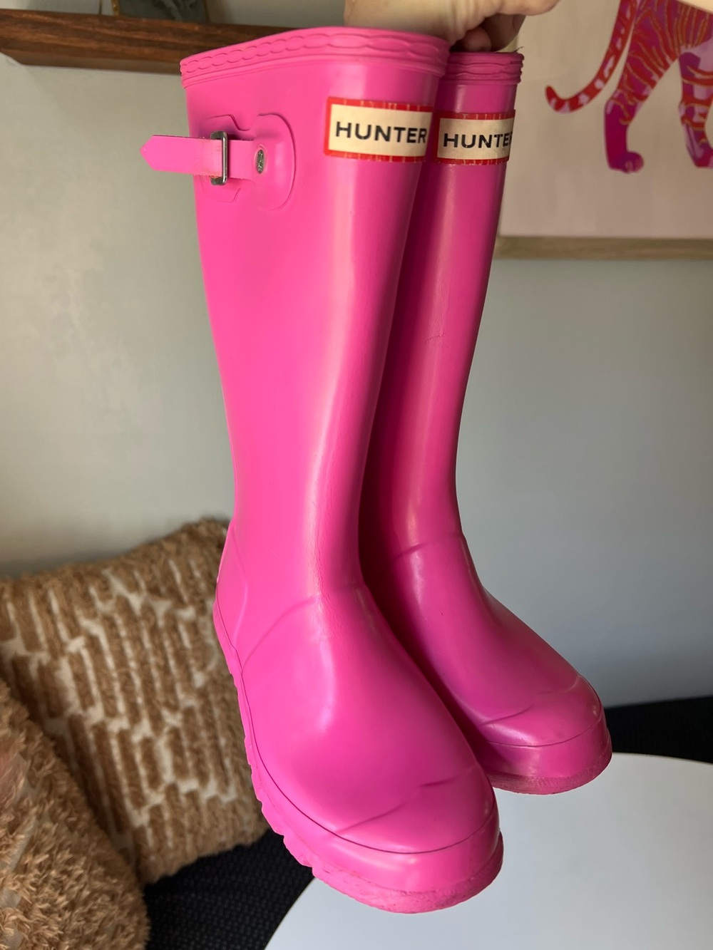 Pink Hunter Rain Boots